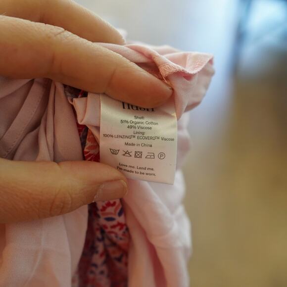 NWT‎ Hush Womens Hailey Ruffle Midi Dress In Soft Paisley Multi 12 - Picture 7 of 8